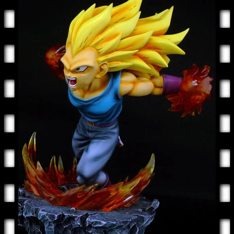 25cm New Original Dragon Ball Anime Figure Vegeta IV Perimeter Resin Model Scene Statue Desktop Decoration Ornaments Gifts Toys