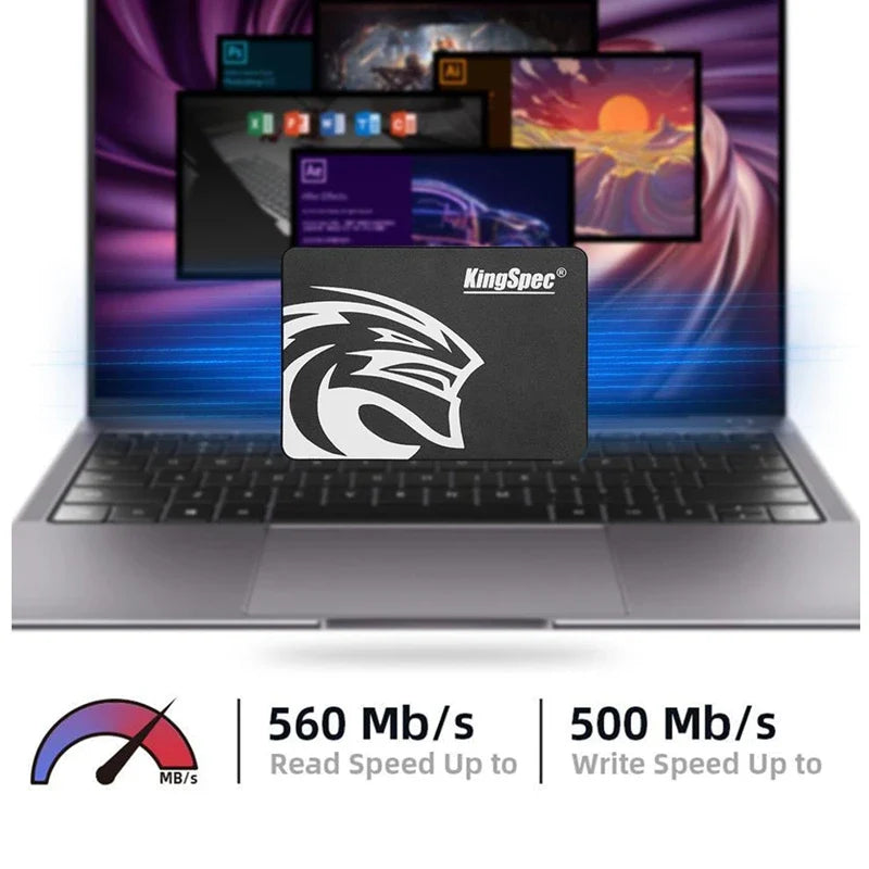 KingSpec Hdd 2.5 SATA3 SSD 512GB Internal Solid State 128GB 256GB 1TB Hard Drive for Laptop Hard Disk Desktop