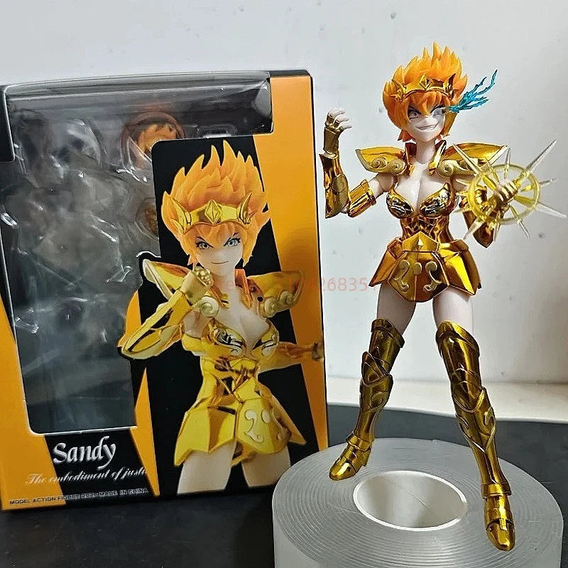 Auf Lager Großartige Spielzeuge Saint Seiya Myth Cloth EX Heiliger Vertrag Weiblicher Löwe Sandy Actionfigur Knights of Zodiac GT Spielzeuge Geschenke