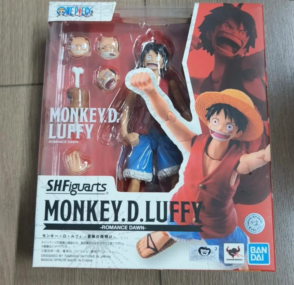 100% Original in Stock Bandai S.H.Figuarts SHF One Piece Monkey D. Luffy Romance Dawn Character Model Toy Gift Collection