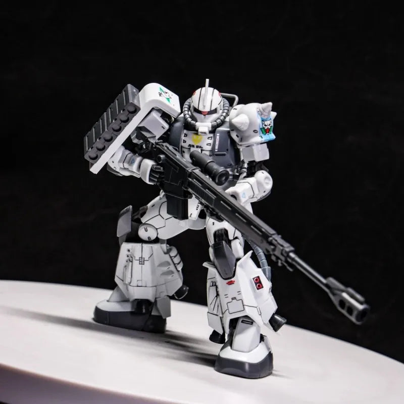 In-stock XINGDONG White Wolf GTO Zaku II Matsunaga Shin HG 1:144 White Wolf Water Decals Assembly Model Kit Anime Figure Gift