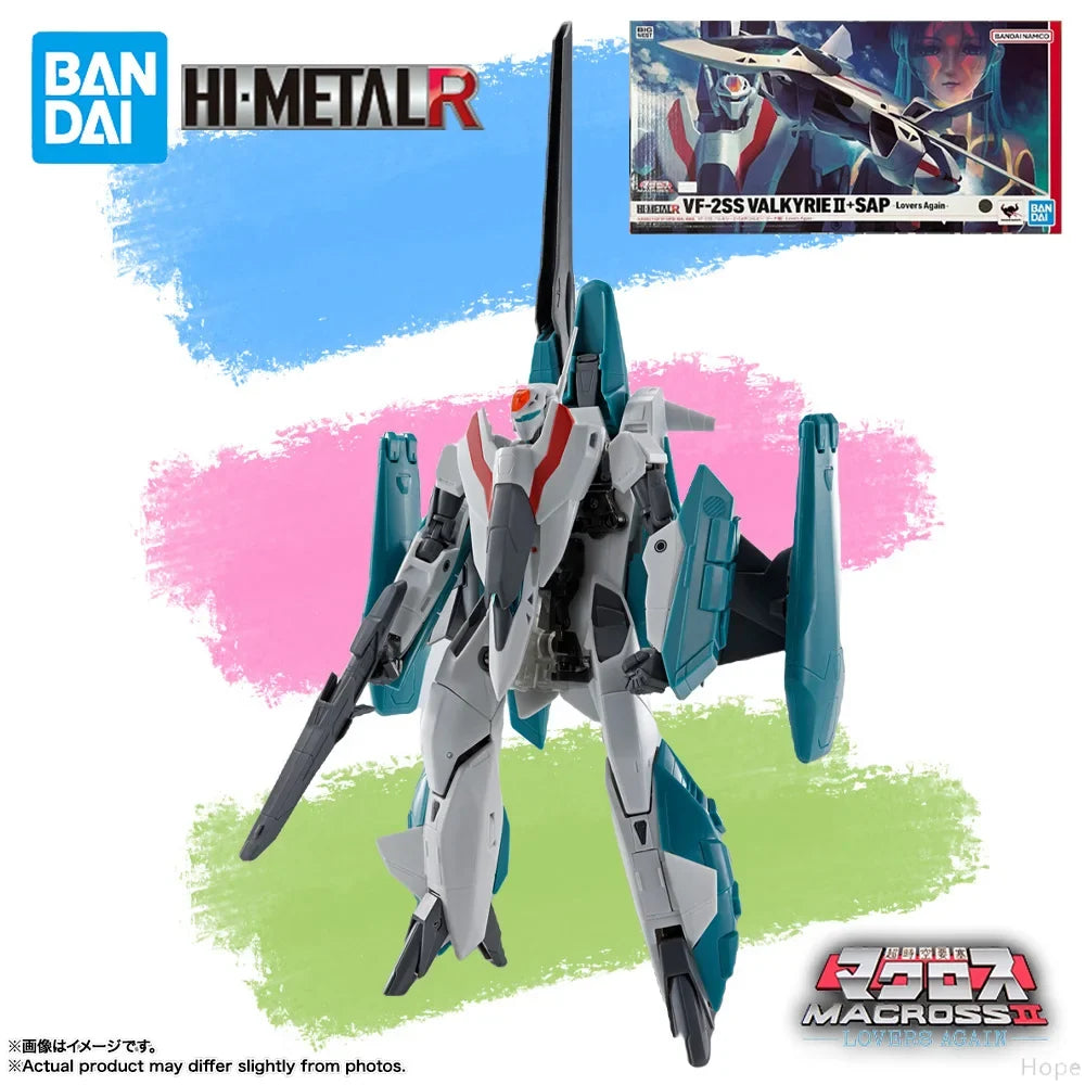 In Stock Original BANDAI HI-METAL R Macross Lovers Again VF-2SS Valkyrie II ASP Figure Anime Action Model Genuine Boxed Toy