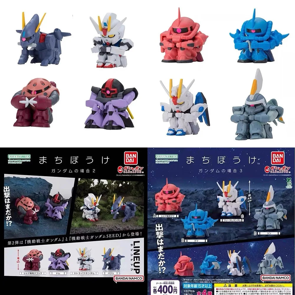 Japanese Edition GUNDAM Waiting Series Gashapon Toys Anime Creative Figure Model Ornaments Action Toys