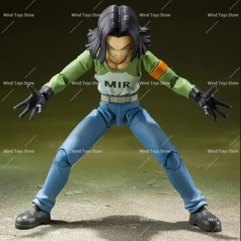 Original Sh Figuarts Shf Dragon Ball Android 17 Universe Survival Saga Action Figures Model Toys Gift Anime Figura