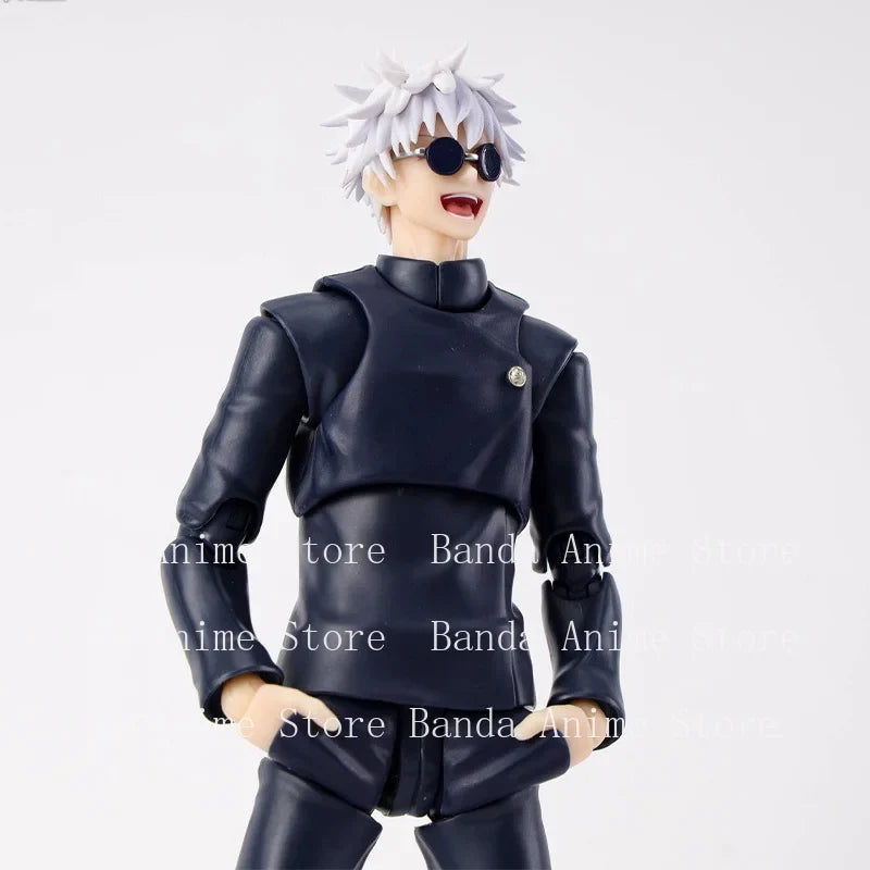 In Stock Bandai Original S.H.Figuarts SATORU GOJO Tokyo Jujutsu High School Anime Action Figure Model Toy Gift for kid