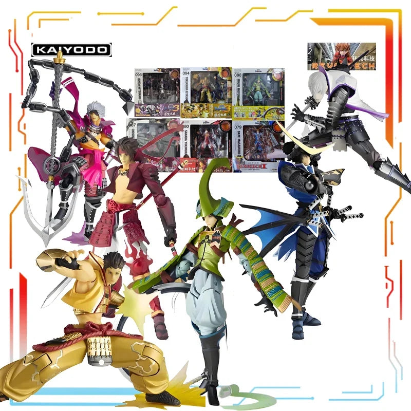 Kaiyodo Finished Movable Doll Basara Ida Masamune of The Warring States Period Anime Action Figure Model Toy Model Gifts for Boy