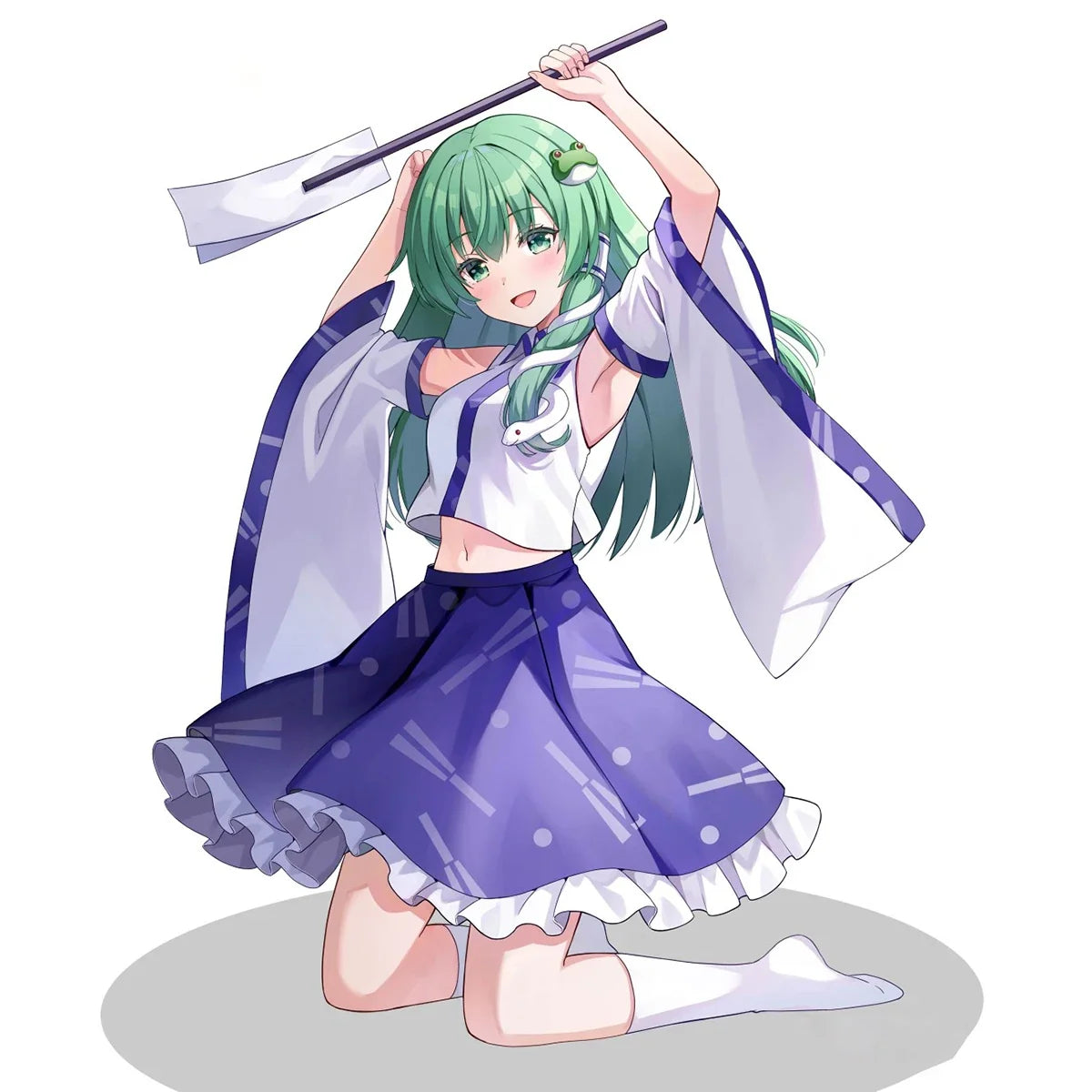 Original Genuine FuRyu Prepainted Noodle Stopper Figure Touhou Project Kotiya Sanae Anime Character Model Figure Decoration Gift