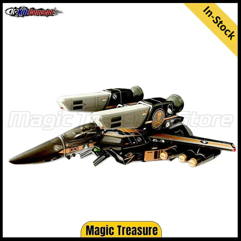 【MT】Original KitzConcept Super Dimension Fortress Macross VF-1S Schwarz-Gold 2.5 Version Weltweit auf 999 Sets limitiertes Modellspielzeug