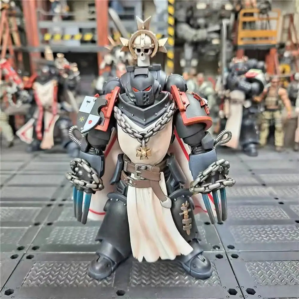 【Original】JOYTOY Warhammer 40K Black Templars Primaris Sword Brethren Alberic Toy Anime Model