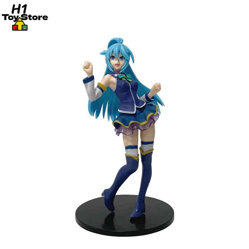 KonoSuba Anime Action Figure Water Goddess Aqua & Bikini Megumin Standing Pose PVC Anime Girl Collectible Display Model Fan Gift