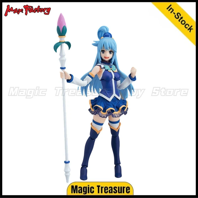 Original Max Factory Figma#399 Kono Subarashii Sekai Ni Shukufuku O! Aqua Akua Action Figure Model Figure Ornament Gift