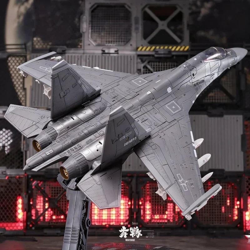 Touchtoys 1/18 J16-N Nacrmmi Heavy Fighter Jet Finished Model Action Figures Highly Articulated Transformable Mecha Toy Boy Gift