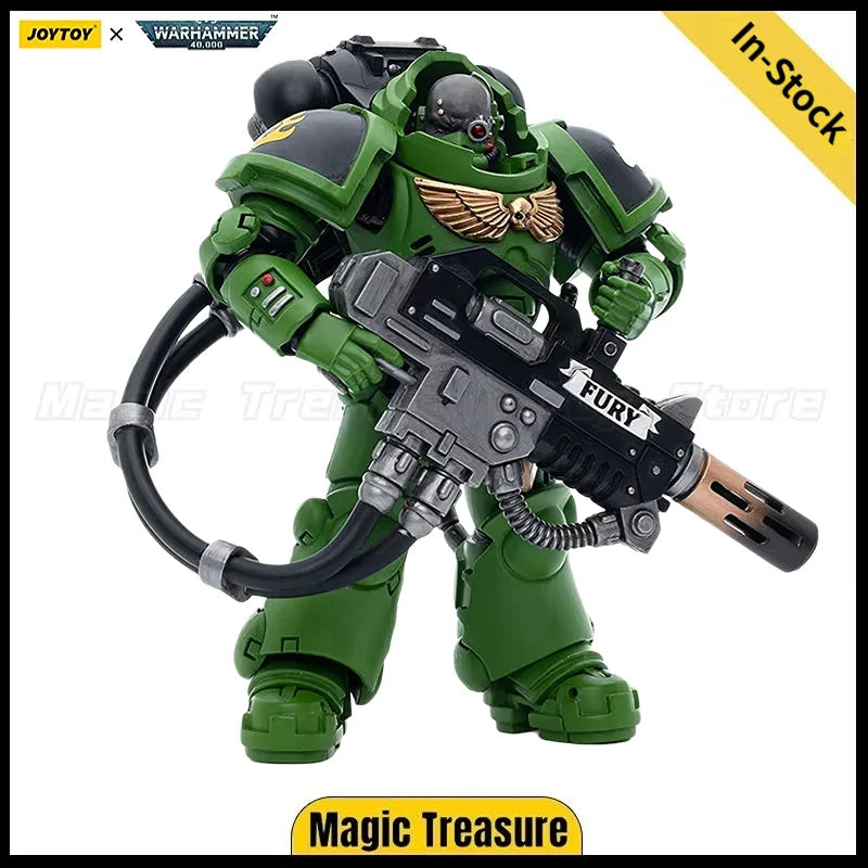 【Auf Lager】JOYTOY Warhammer 40K 1/18 Actionfigur Salamanders Eradicators Sergeant Bragar Figuren Spielzeug Geschenke