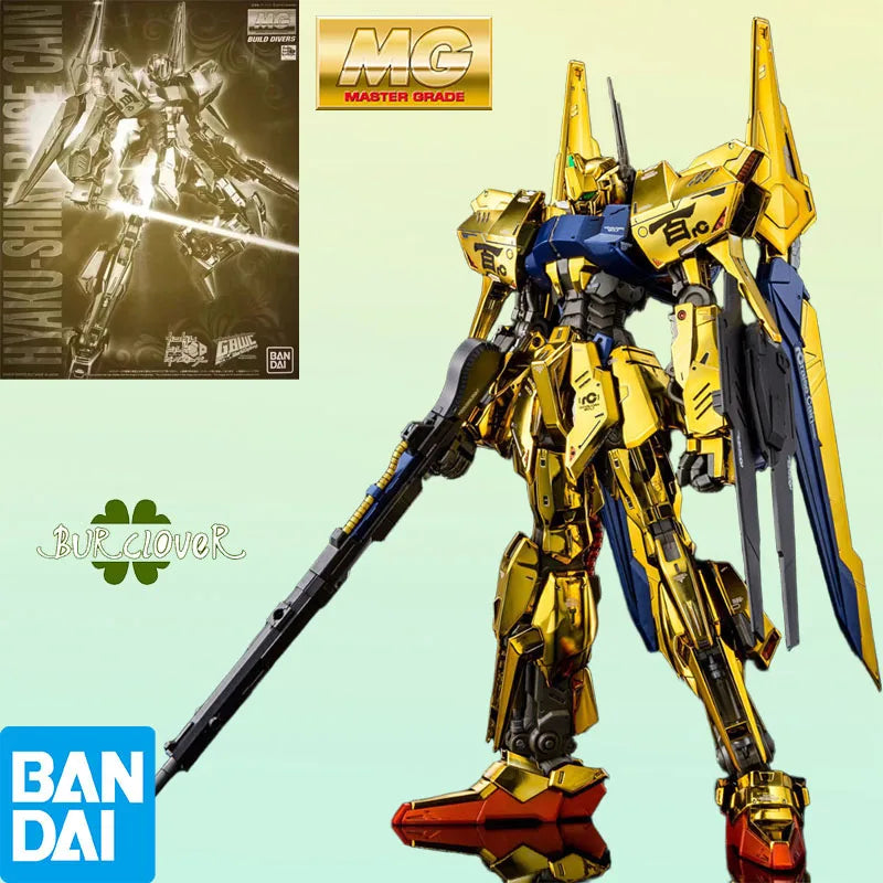 Bandai Original MG Online Exclusive Hyakushiki Raise Cain 1/100 Anime Action Figure Assembly Model Toys Gifts For Children
