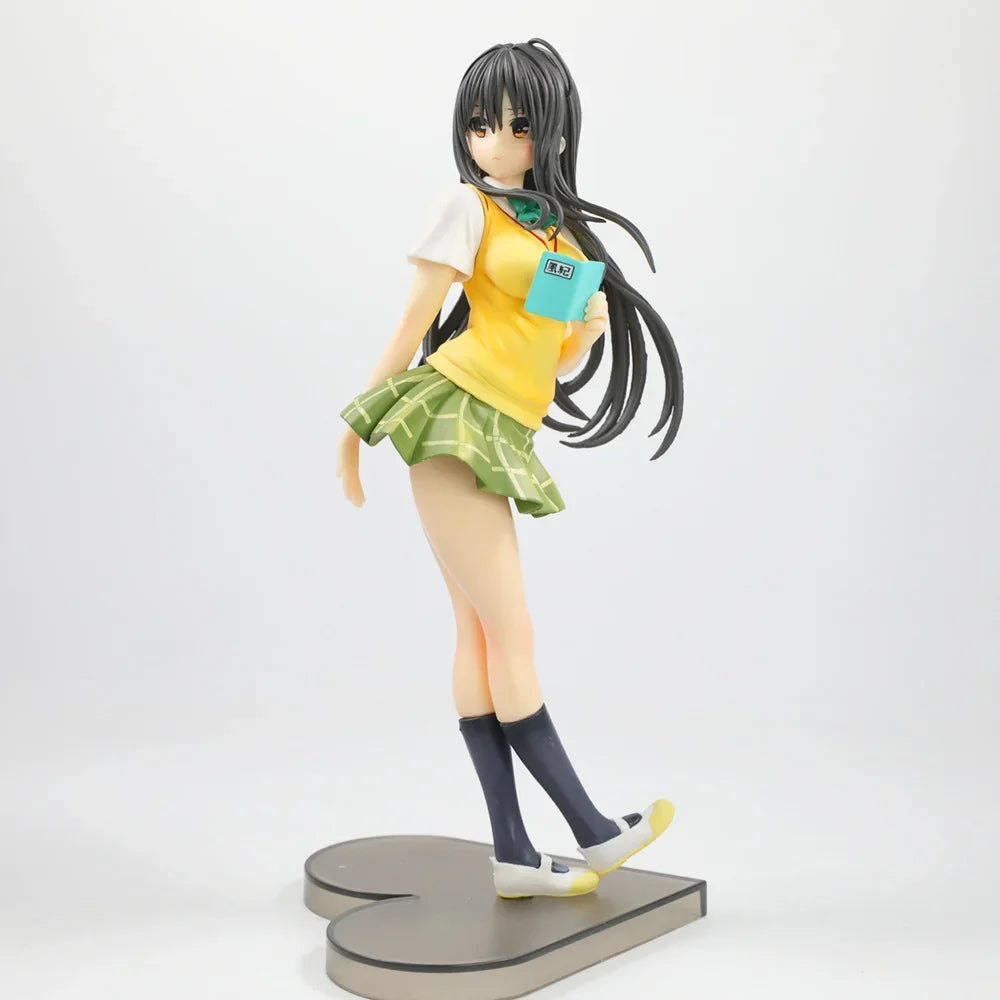 22cm To Love-Ru Yui Kotegawa Looking Back Pose Anime Figure Model Statue Collection Desktop Decoration Ornament Toy Gift
