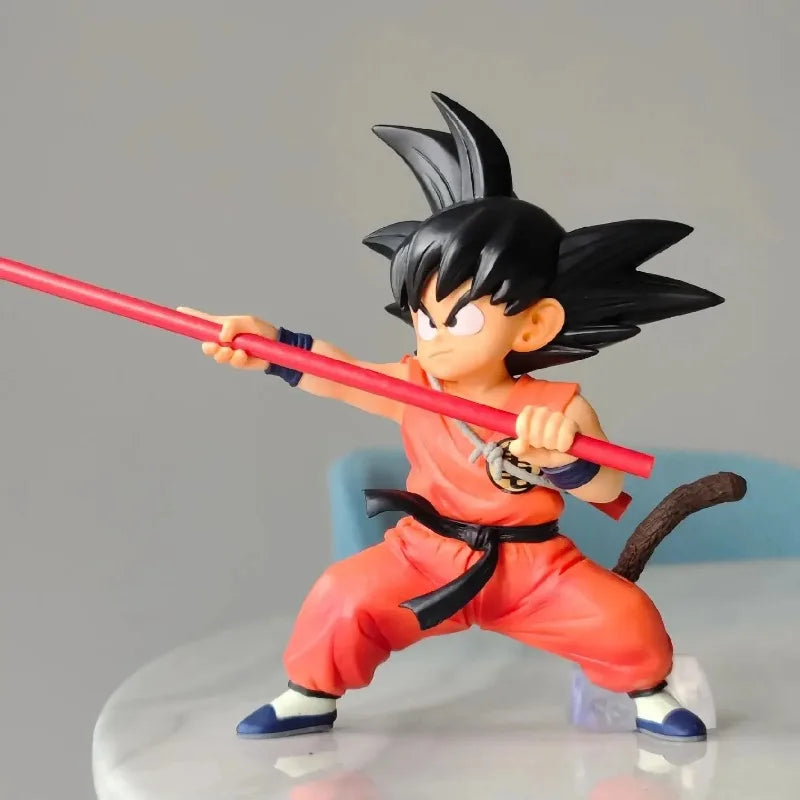 Anime Figurine Dragon Ball Son Goku Q Version Action Character Cartoon Desktop Ornament PVC Model Statue Collection Toys Gifts