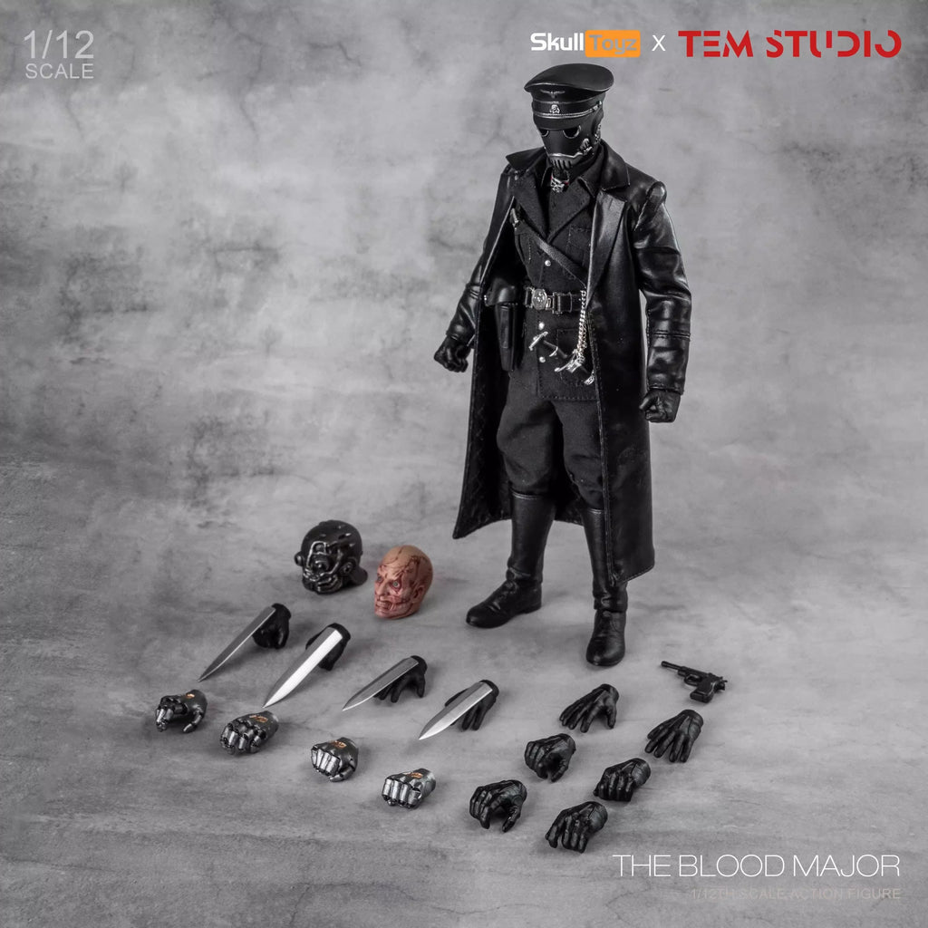 Tem Studio X Skull Toyz 1/12 "Crimson Night Commandant" 6-Inch Articulated Figure (New & Sealed, Authentic)
