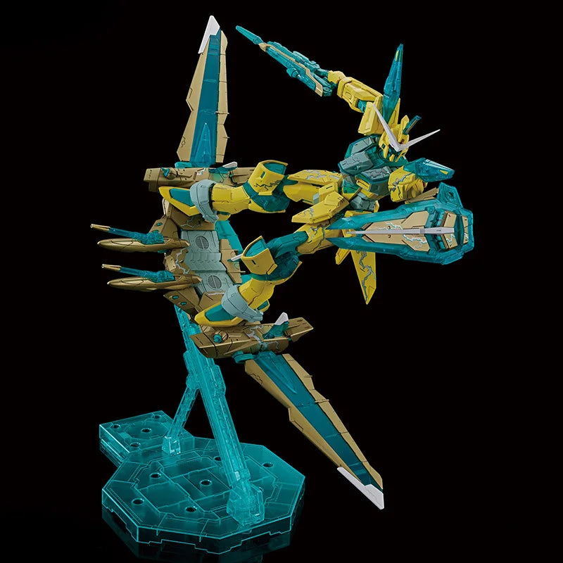 Bandai MG Mobile Suit Gundam SEED ZGMF-X09A Justice Gundam Cross Contrast Colors Clear Yellow Assembled Model Collectible Gift