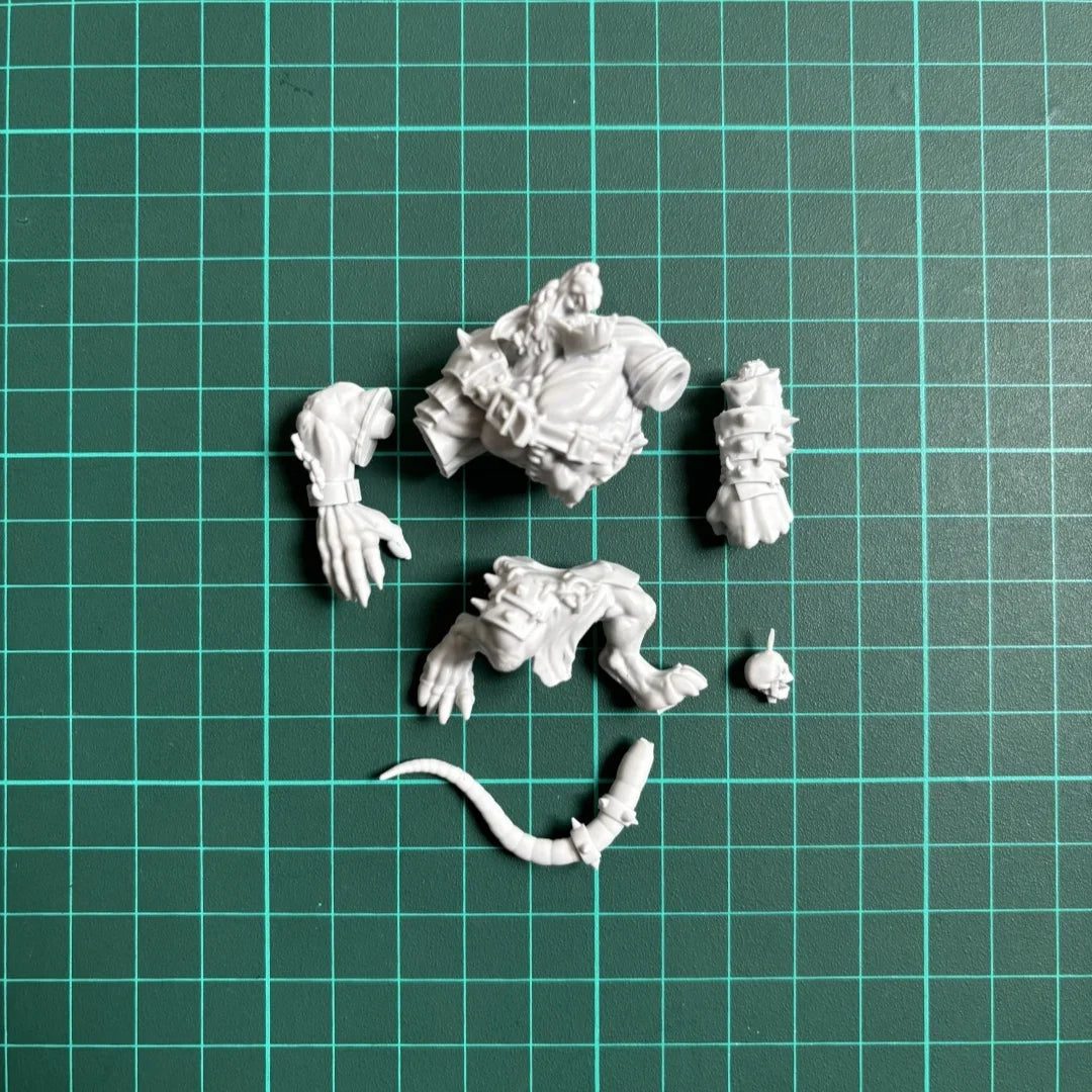 28MM resin unpainted model kit, Rat Monster Unassembled and Unpainted GK, 1515W