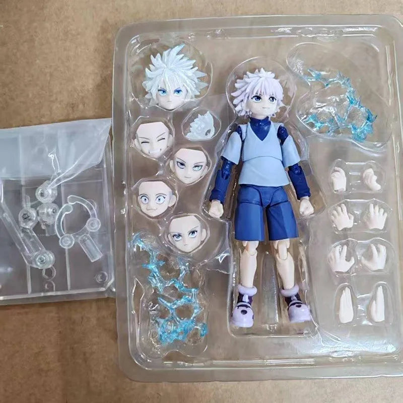 New High Quality Shf Hunter×Hunter Anime Killua Zoldyck Gon·Freecss Figures Statue Collection Movable Model Doll Set Toy Gift