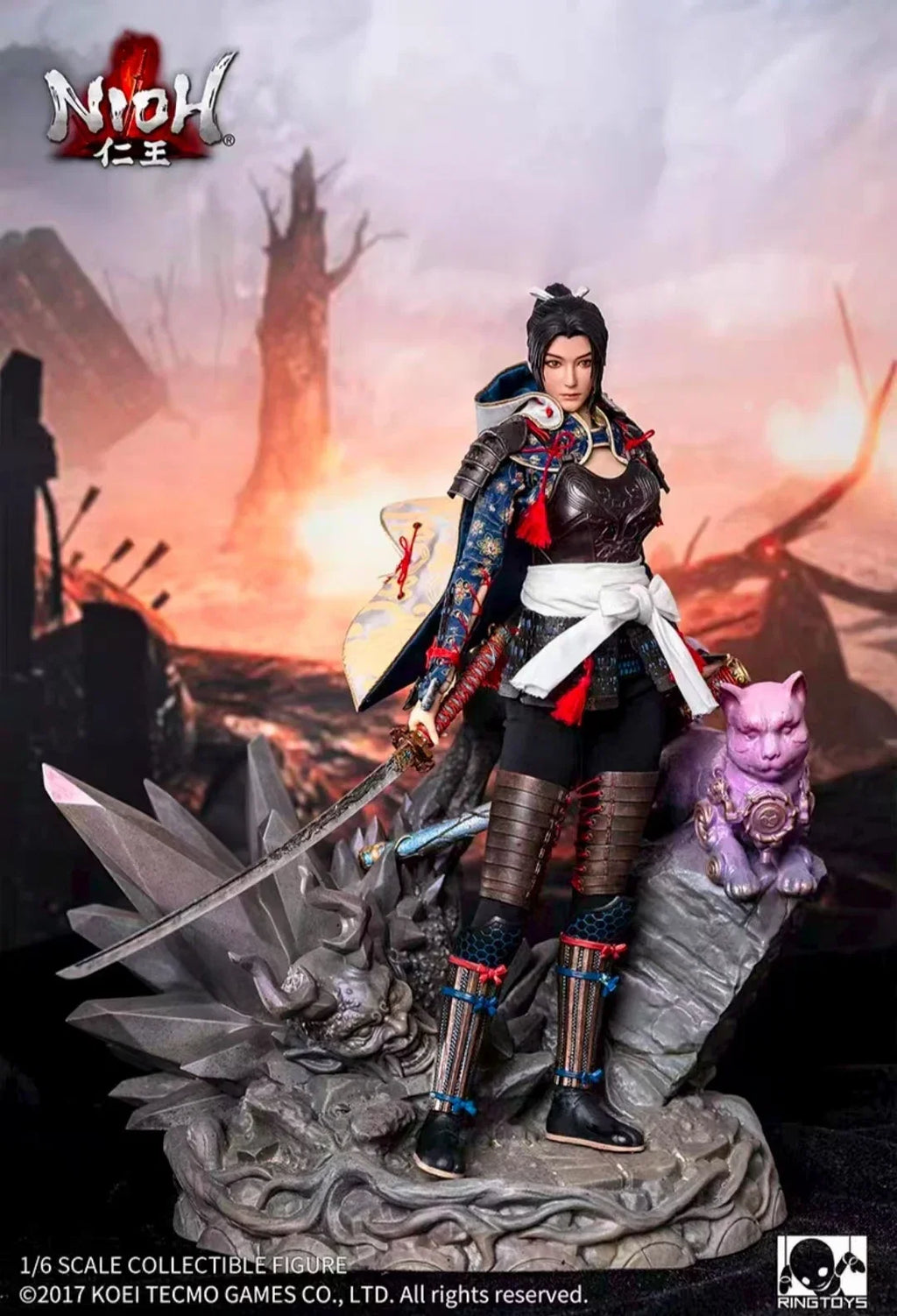 【Original】RingToys NIOH TACHIBANA GINCHIYO 1/6 Action Figure Model Toy