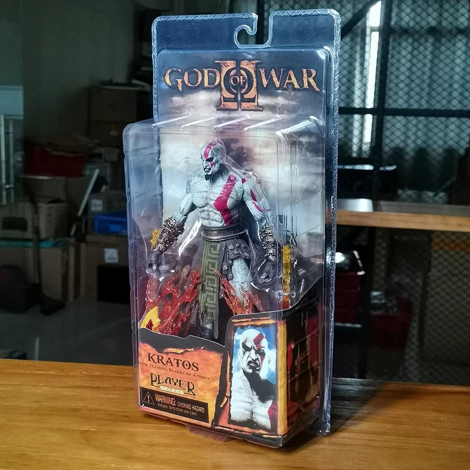NECA God of War Kratos with Flaming Blades of Athena Action Figure Collectible Model Toy