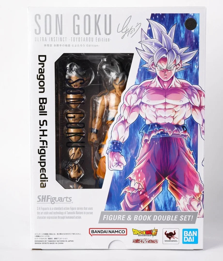 Bandai-Original Figure of Dragon Ball Z, S.H.Figuarts, Son Goku Ultra Instinct, Toyota Edition, Super Saiyan Ultra Instinct VJ30