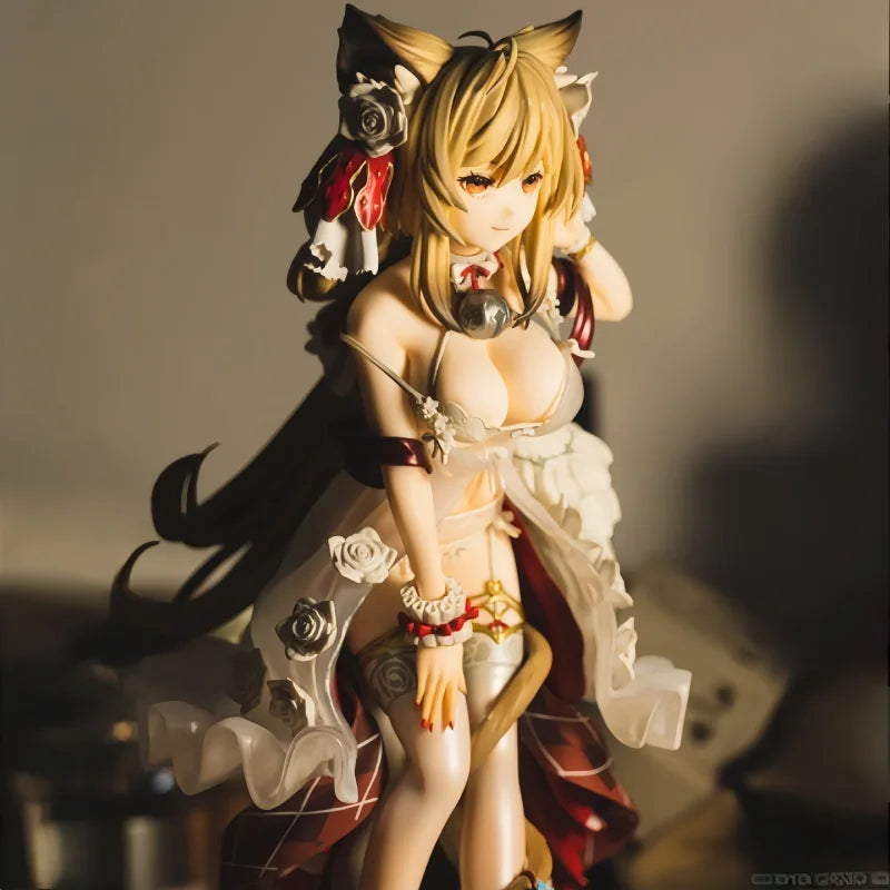 Original Union Creative Figures Dress Girl Cat Lady Neko Figures Anime Model Pvc 25cm Decoration Collectible Doll Statuette Gift
