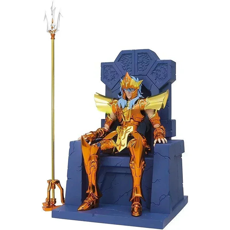 BANDAI Saint Cloth Myth EX Poseidon Deluxe Throne Set - Limited Edition Anime Model Toys for Boys Gifts Original Box