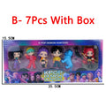 Q Version K-pop Girls Set Box Action Figure PVC Toy Derpys Rumi Mira Zoey Saja Boys Sussy Figurine Doll Fans Gift Childen Gift