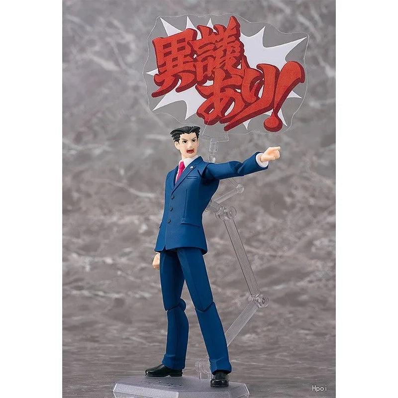 Max Factory Figma Finished Product Movable Exquisite Proportional Doll Series Ace Attorney Anime Toy Model Festival Gift for Boy