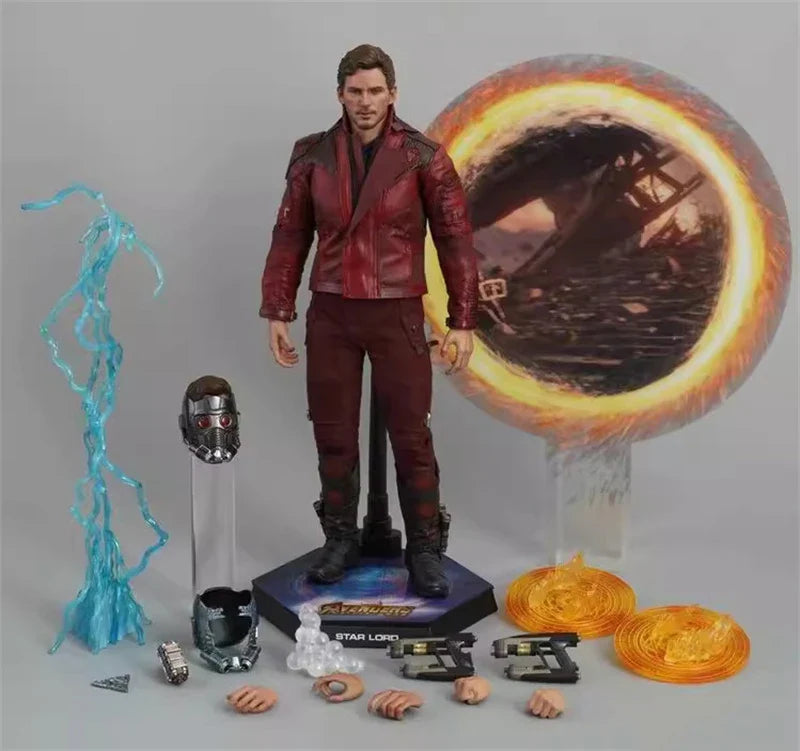 HOTTOYS HT MMS539 1/6 Star-Lord Avengers Infinity War Film-Actionfigur Fans Sammlerstück Zarte 12" Soldatenmodellpuppe