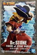 Bandai Dr.stone Figure of Stone World Xeno Houston Infield Amber Nanami Ryusui Ishigami Senkuu Genuine Figure Model Toy Gift