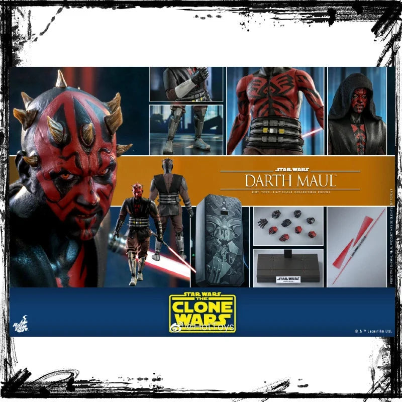 In Stock HotToys TMS024 Star Wars Darth Maul 1/6 Soldier Doll Anime Action Figure Toy Gift Model Collection Hobbies
