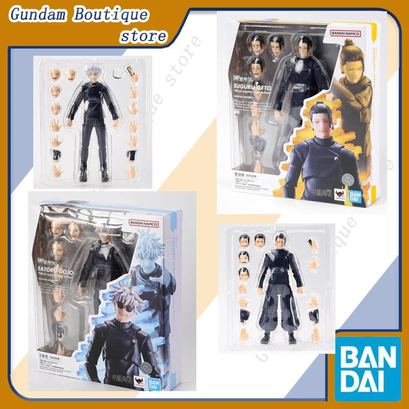 Bandai Genuine SHF Jujutsu Kaisen High School SUGURU GETO SATORU GOJO Anime Action Figure Collectible Model Toys Gift Children