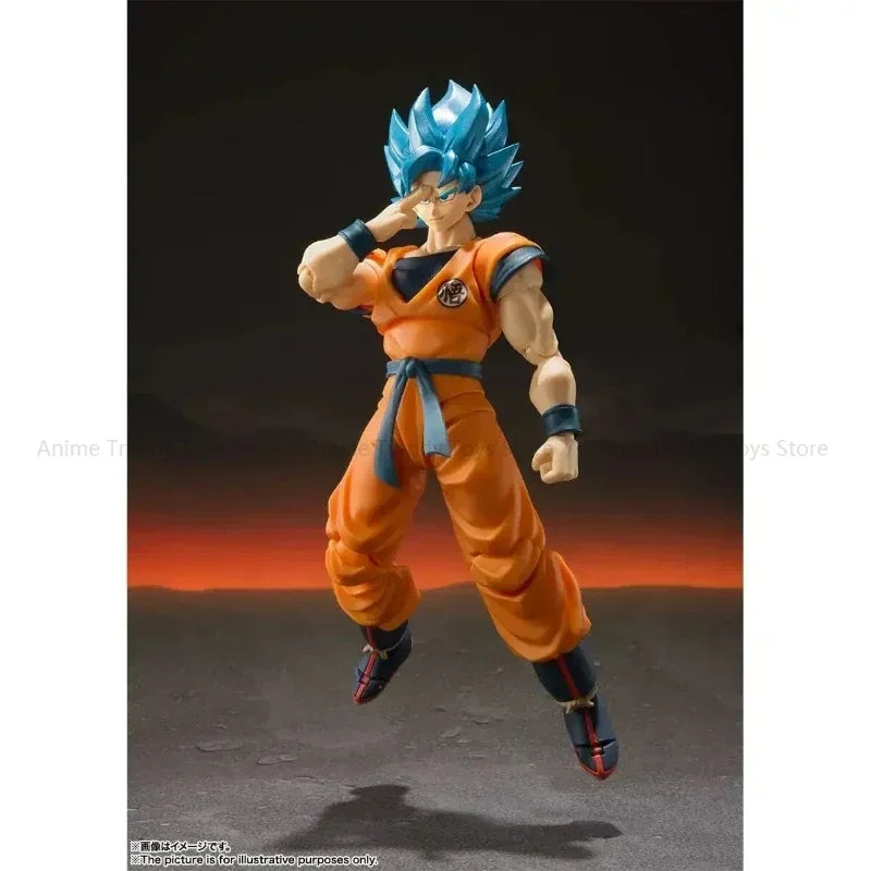In Stock Bandai S.H.Figuarts SHF Dragon Ball Super Saiyan God Son Goku Action Figure Collectible Toy Gift WY