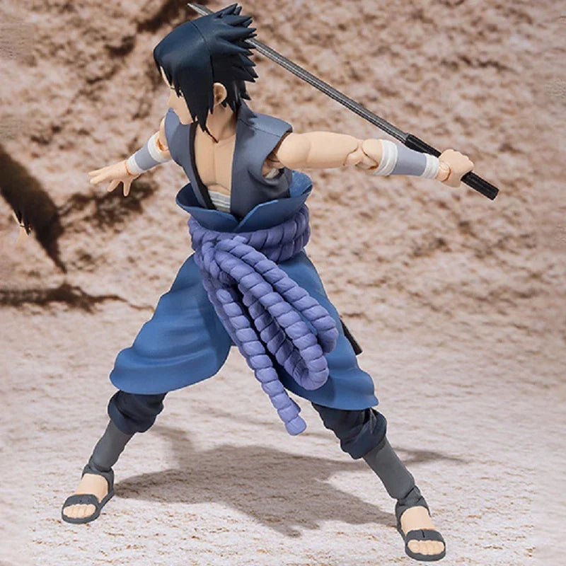 14cm Shf Naruto Shippuden Figures Uchiha Sasuke Action Figure PVC Collectible Ornaments Anime Sasuke Movable Model Toys Gifts