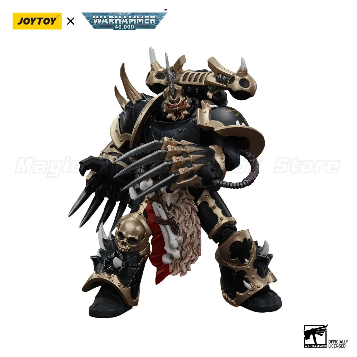 【MT】JOYTOY 1/18 Action Figure Warhammer 40K Chaos Space Marines Black Legion Chosen Champion Anime Toys Model