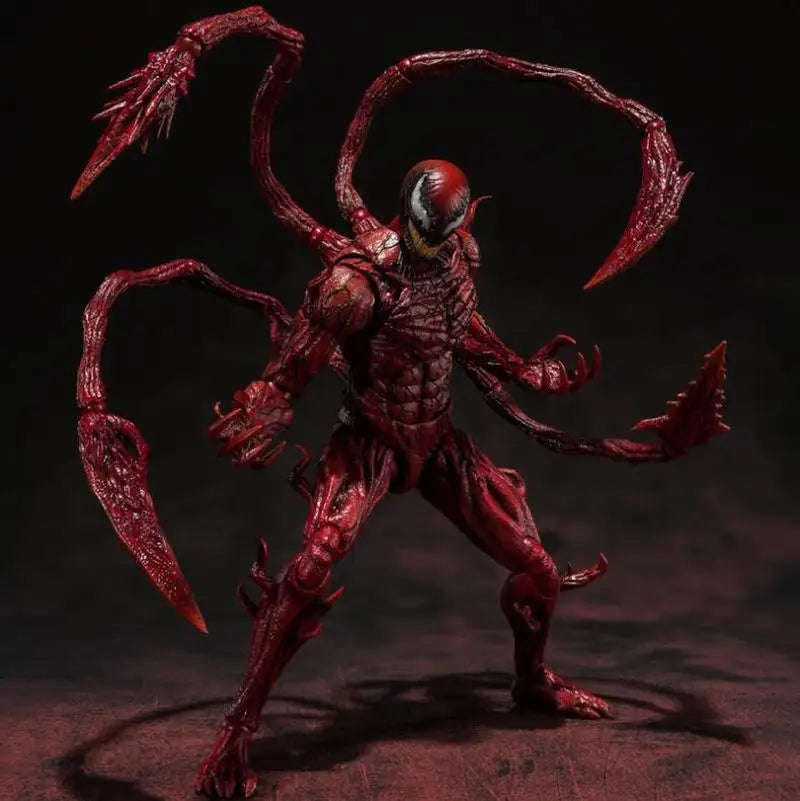 21cm Shf Venom Action Figure Toys Ko Carnage Horse Model Statue Collectible Ornaments Doll Christmas Children Gifts