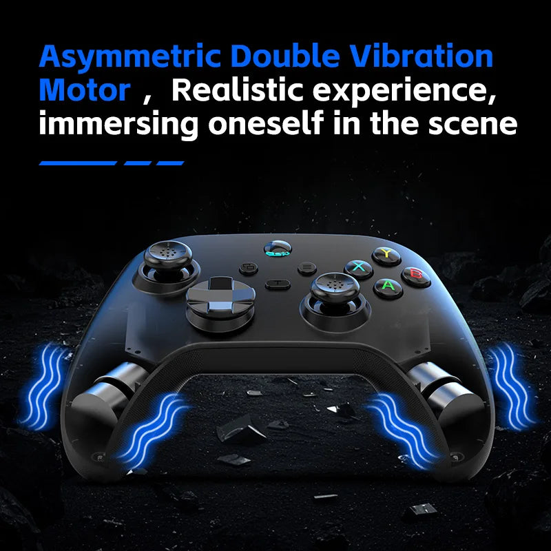 G6 wireless Bluetooth mobile game controller with Hall trigger and Hall joystick supporting switch/pc