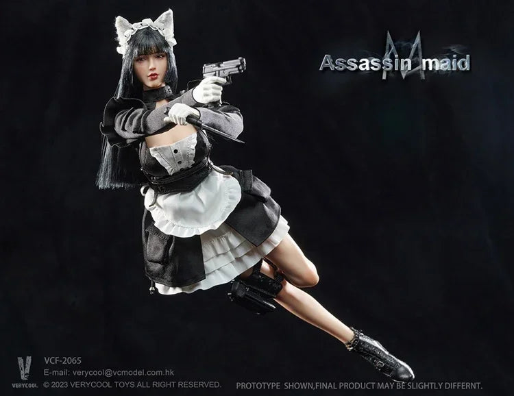 In Stock VERYCOOL VCF-2065 1/6 Cat Girl Role-playing Assassin Series Assassination Maid - Miqier Full Set 12in Action Figure