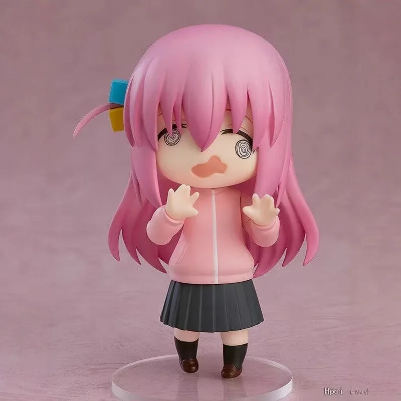 Q Version Bocchi The Rock! Lonely 2069# Gotoh Hitori Action Figures Face Replacement Model Doll Ornament Handmade Toy