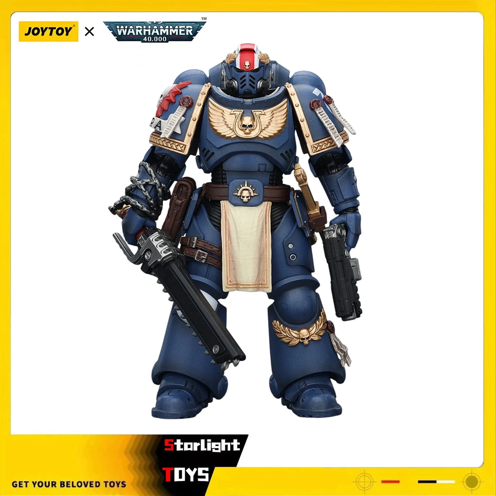 【JOYTOY】Warhammer 40K Ultramarines Titus with Laurels of Victory 1/18 Action Figure Model Toy