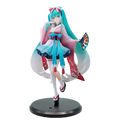 New 18cm Anime Hatsune Miku Figure Sexy Character Ornaments Neo Tokyo Series Kimono Kawaii Car Decoration Collectible Model Gift