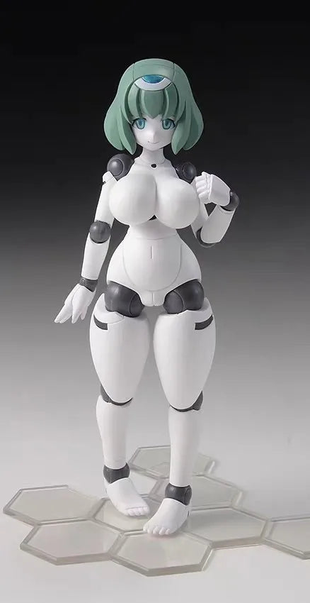 13cm Anime Polynian Fll Janna White Skin Ver 2.0 PVC Cute Girl Action Figure Articulated Joints Desk Decor Collection Gift Toy
