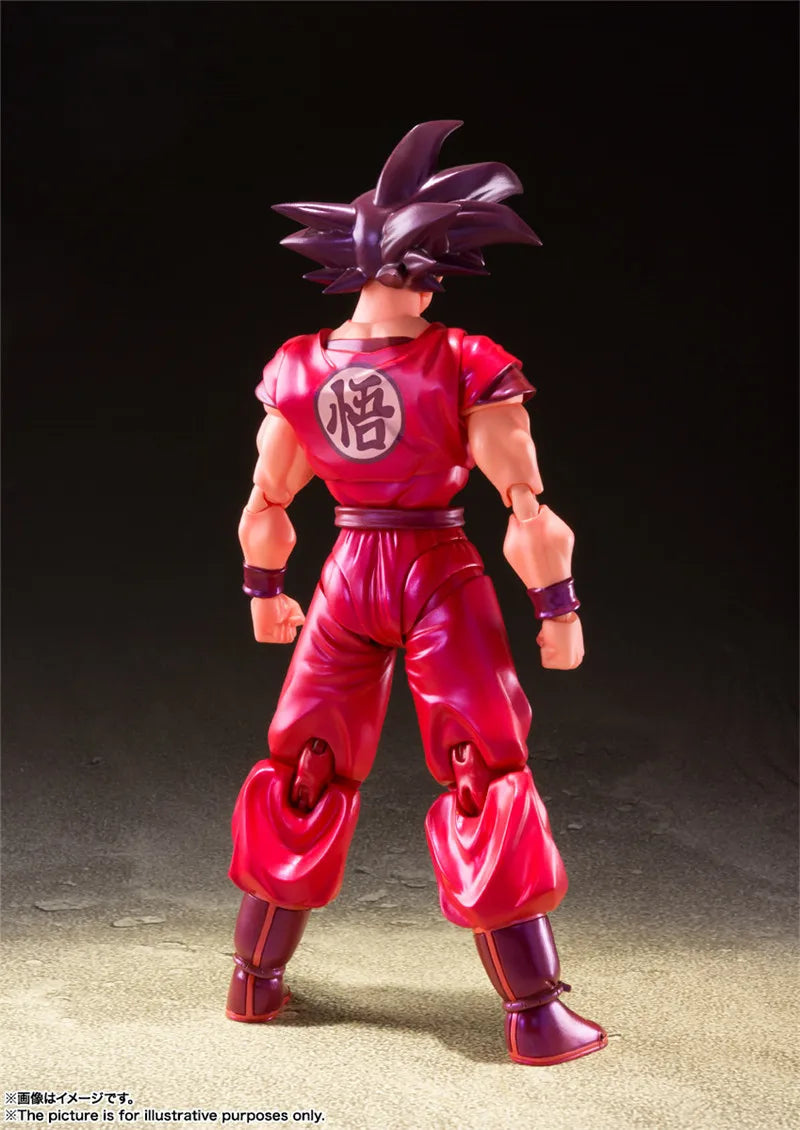 15cm Dragon Ball Anime Figures Kaioken Sun Goku Action Figure Statue Model Doll Collection Toys Gifts