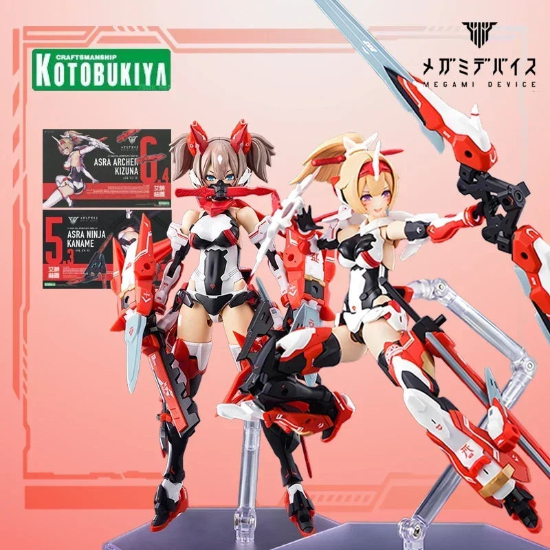 Kotobukiya Original Goddess Device 6.4 Zhuluo Archer 5.3 Ninja Action Figure Assembly Model Toys Collectible Model Gifts Forboys