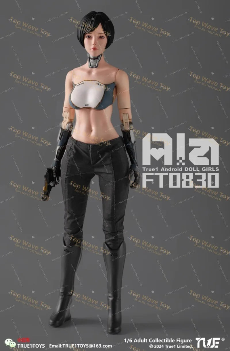 New Stock True1Toys FT0830 1/6 Android Ala Semi-mechanical Action Figure 12'' Female Soldier Full Set Collectible Model Toys