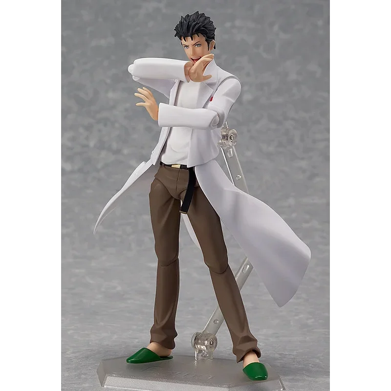 100% Original Max factory Figma 196 Steins gate Okabe Rintaro Genuine In Stock Figure Model Toys