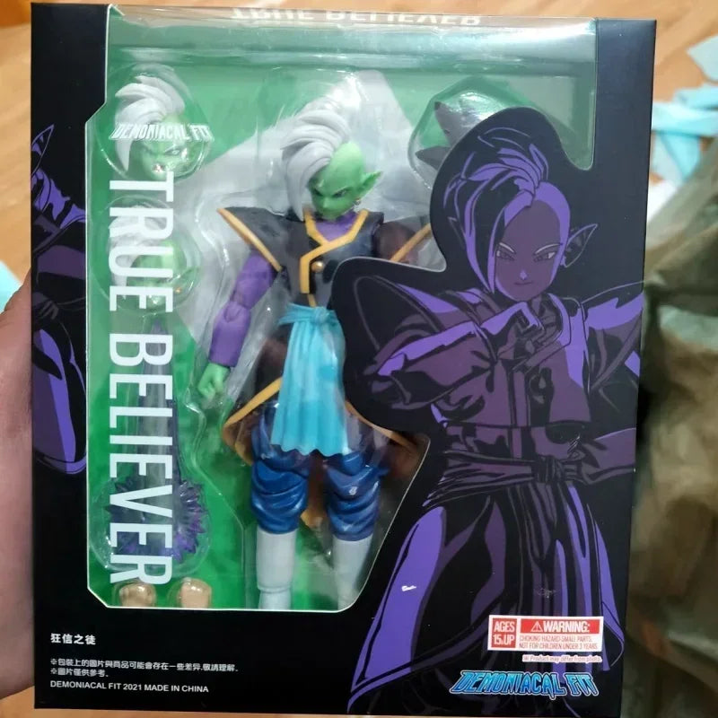 In Stock Dragon Ball Demoniacal Fit Zamasu Shf God of Creation True Believer Goku Figure Model Collection Toy Gift